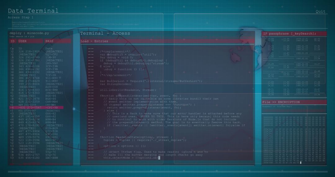 Digital Data Processing and Scope Scanning Interface - Free Images, Stock Photos and Pictures on Pikwizard.com