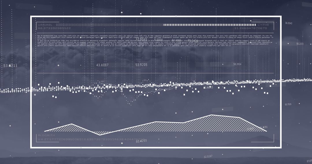 Analytics Dashboard Showing Financial Graphs and Data Streams