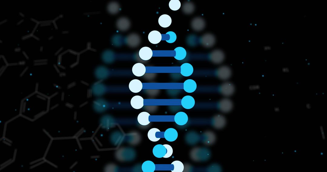Rotating DNA Strand with Digital Data Elements