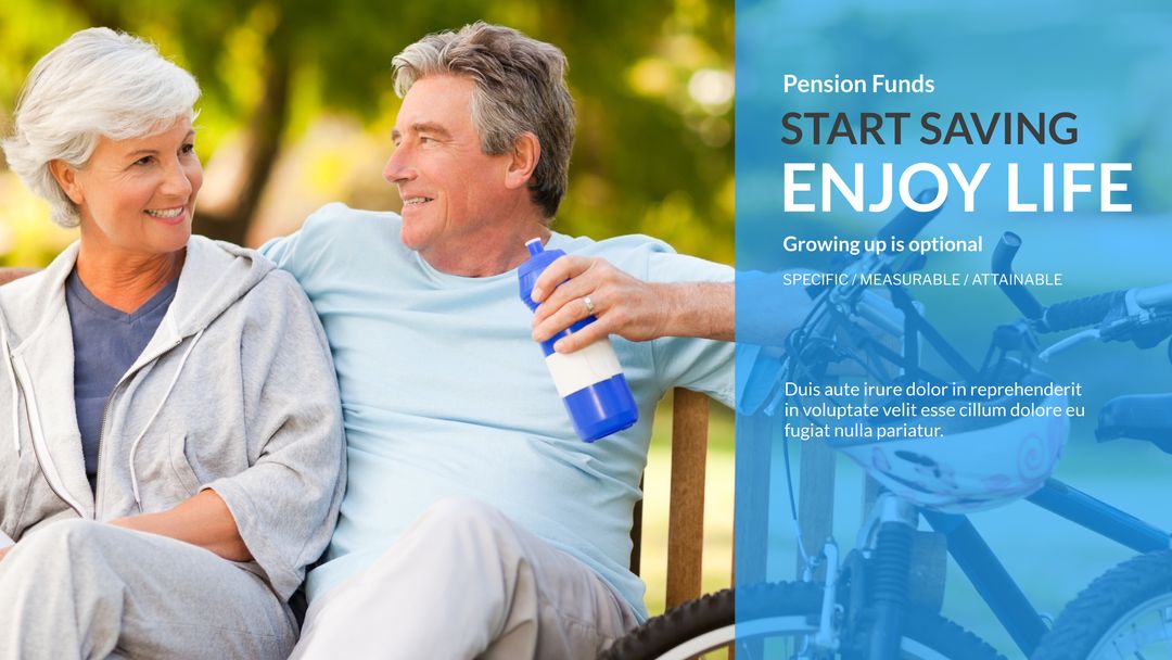 Joyful Senior Couple Relaxing: Embrace Retirement Security and Freedom