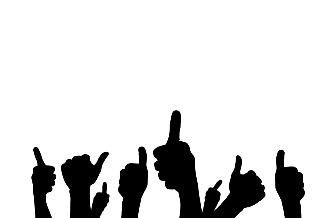 Transparent Thumbs Up Gesture, Approval Symbol Expressing Satisfaction