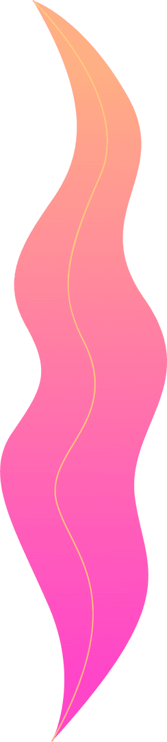 Stylized Wavy Gradient Flow on Transparent Background