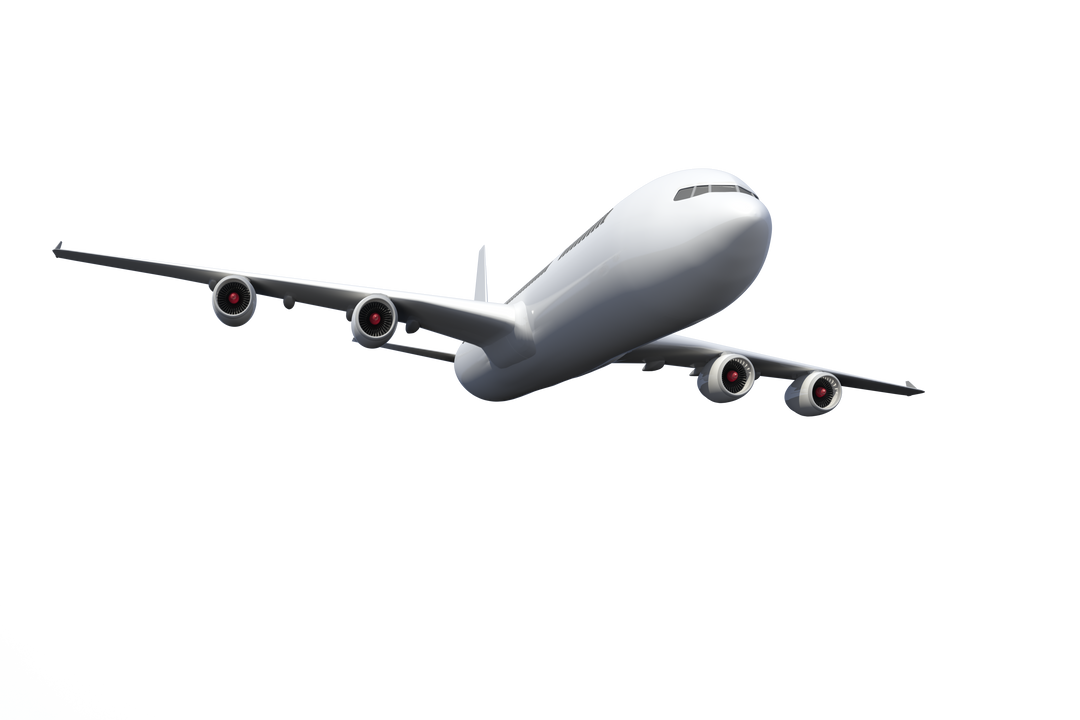 Flying Airplane Vector on Transparent Background for Travel Concepts - Download Free Stock Images Pikwizard.com