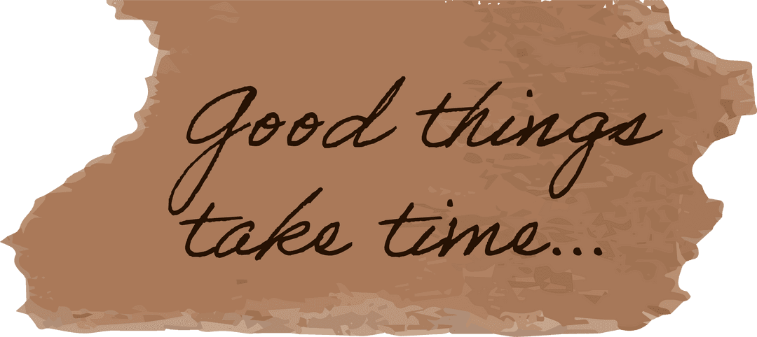 Inspirational Handwritten Vintage Quote on Transparent Background