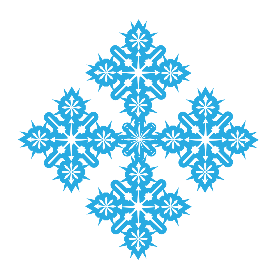 Intricate Blue Snowflake Art Transparent Background Vector - Download Free Stock Images Pikwizard.com