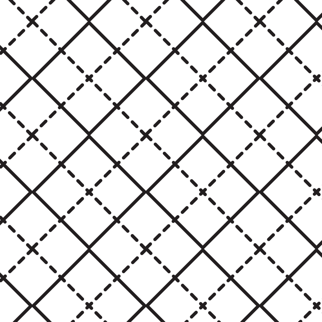 Geometric Black Lattice Pattern on Transparent Background