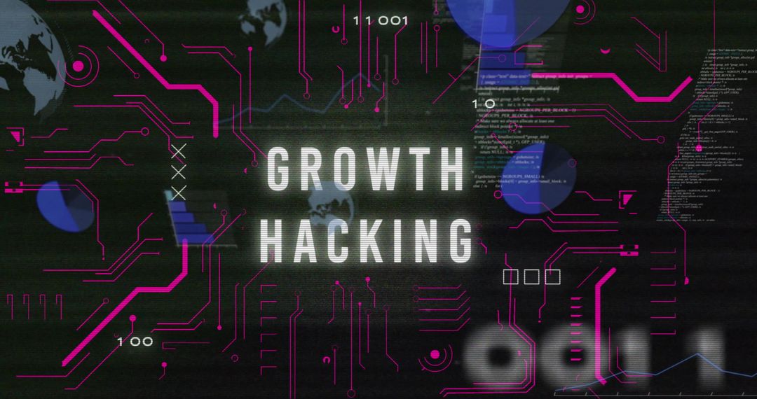 Futuristic Technology Dashboard Highlighting Growth Hacking