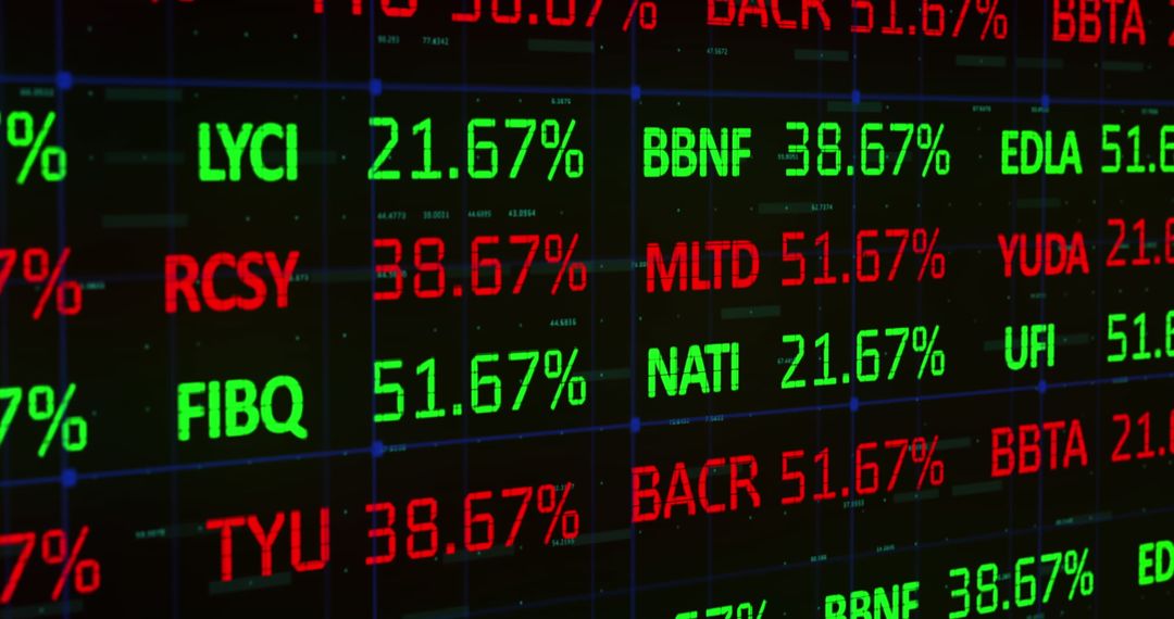 Digital Stock Market Analysis with Dynamic Display Board