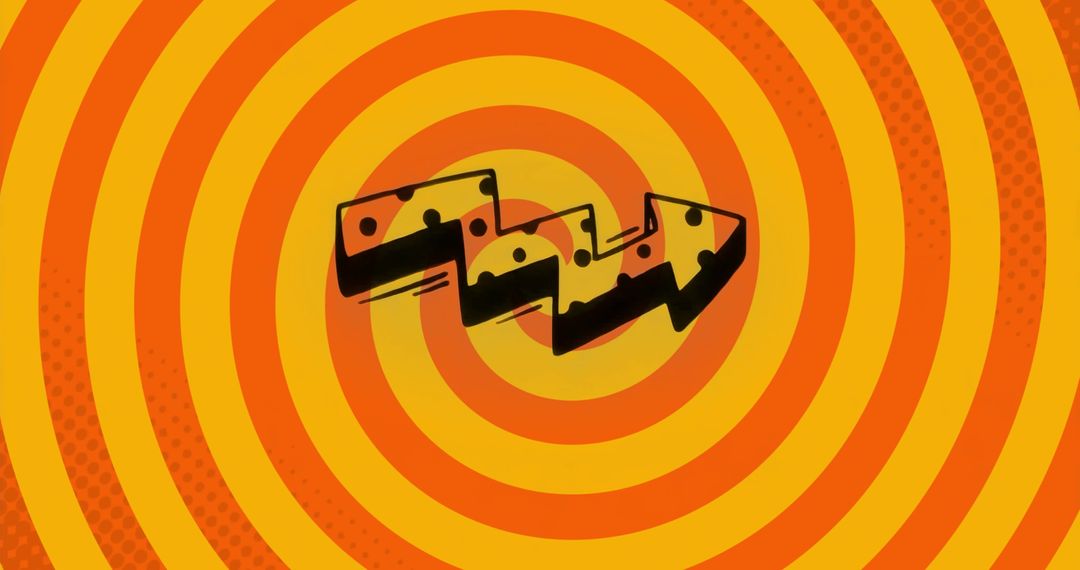 Dynamic 3D Ziggurat Arrow Overspiral Graphic Design