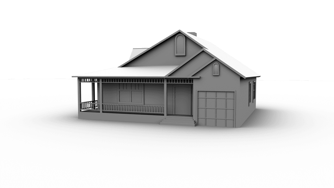 Digital PNG Illustration of House on Transparent Background