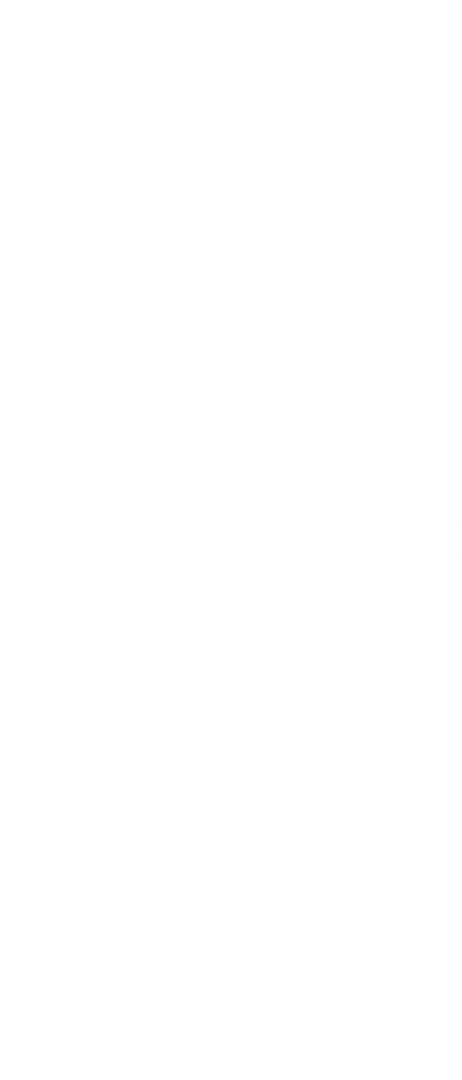 Transparent Vector White Circle with Up and Down Arrows