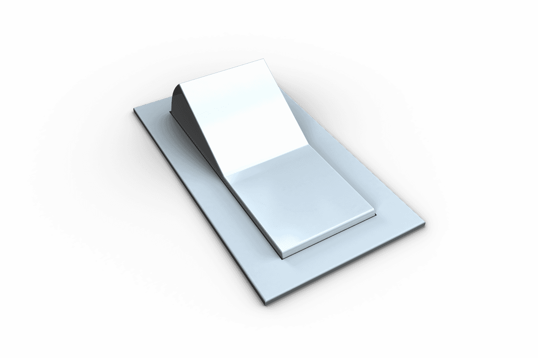 Transparent Modern Silver Light Switch on Gray Surface