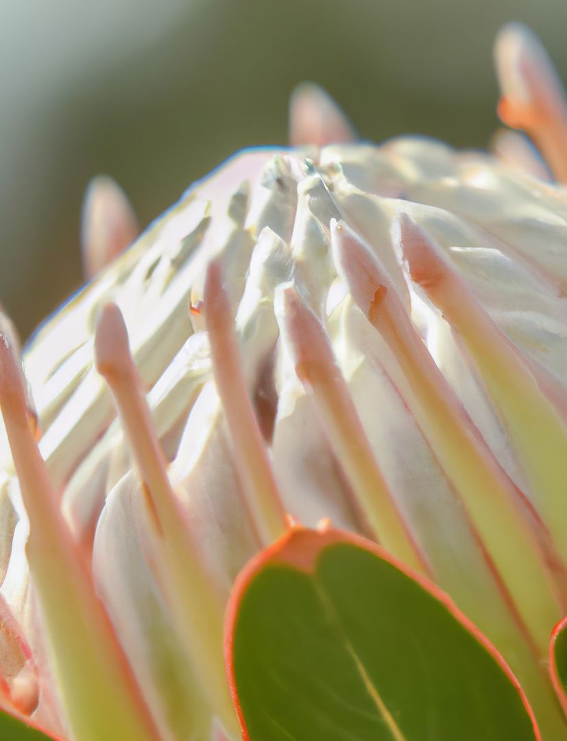 Close up of protea created using generative ai technology - Free Images, Stock Photos and Pictures on Pikwizard.com