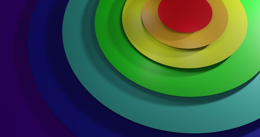 Vibrant Multicolored Concentric Circle Design - Free Images, Stock Photos and Pictures on Pikwizard.com