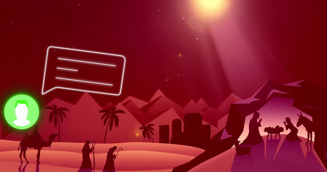 Digital Interpretation of the Nativity Scene in Modern Desert Environment