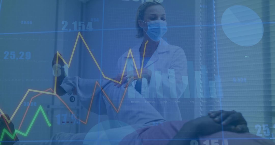 Medical Professional Analyzing Patient Health Data Integration Concept