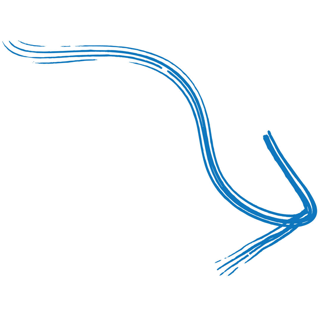 Blue Hand-drawn Arrow on Transparent Background for Design Projects - Download Free Stock Images Pikwizard.com