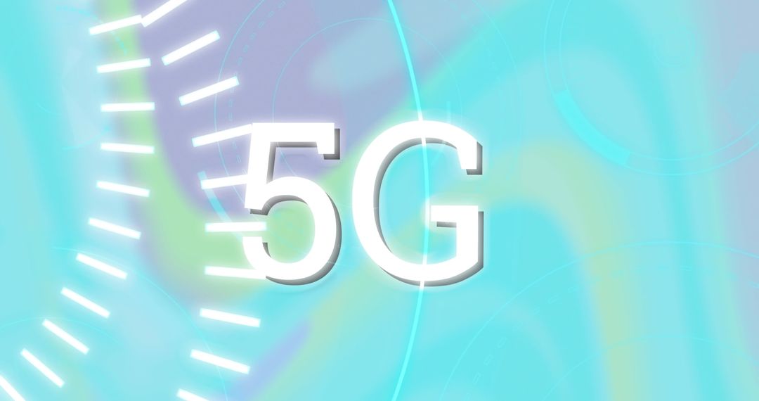 5G Technology Concept with Futuristic Digital Background