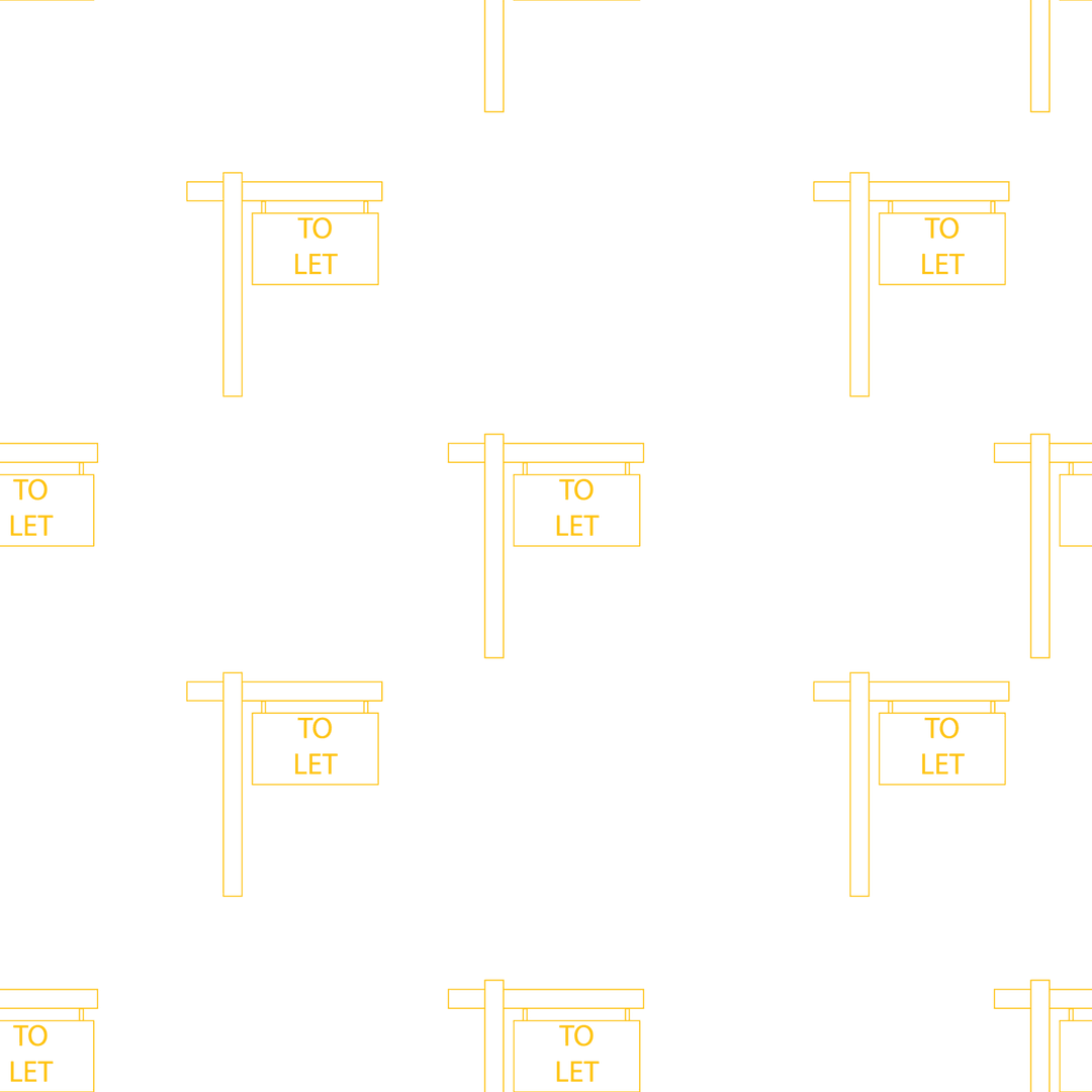 Transparent To Let Sign Pattern on Clear Background