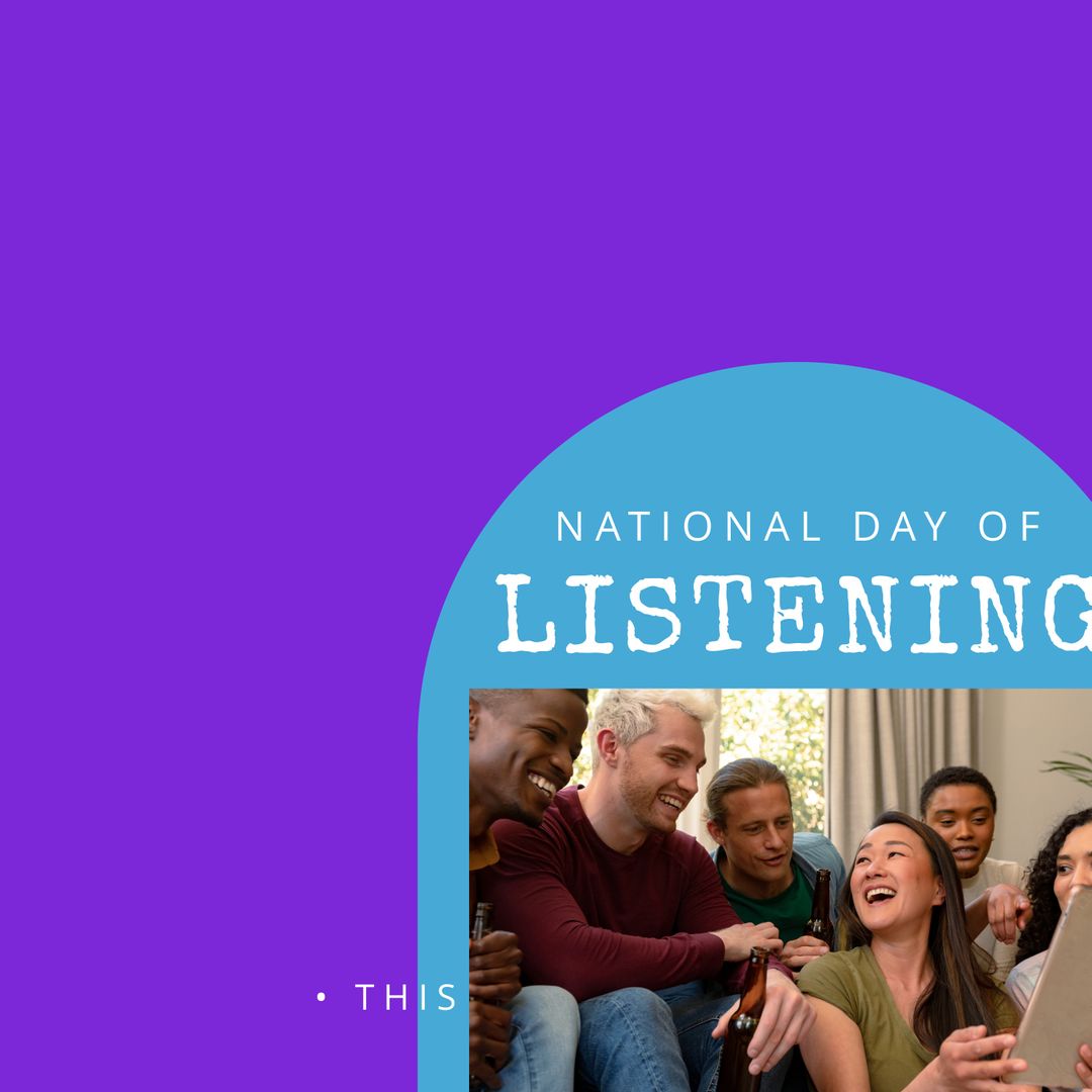 Diverse Team Celebrating National Day of Listening