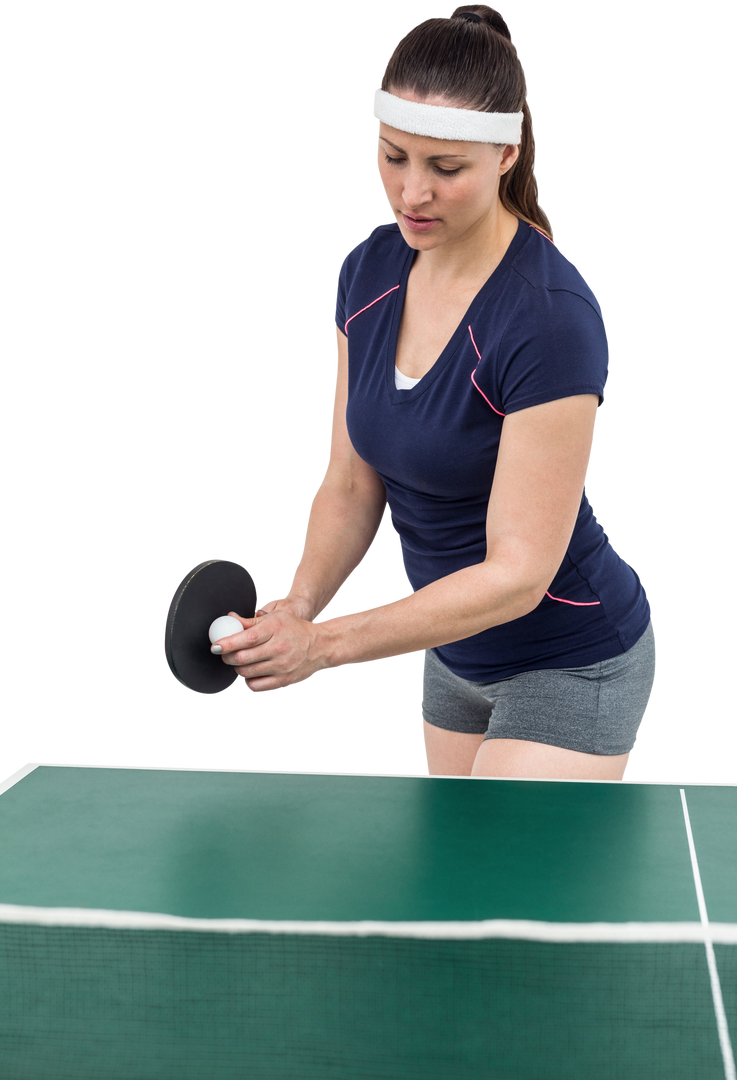 Transparent Background: Female Athlete Playing Table Tennis - Download Free Stock Images Pikwizard.com