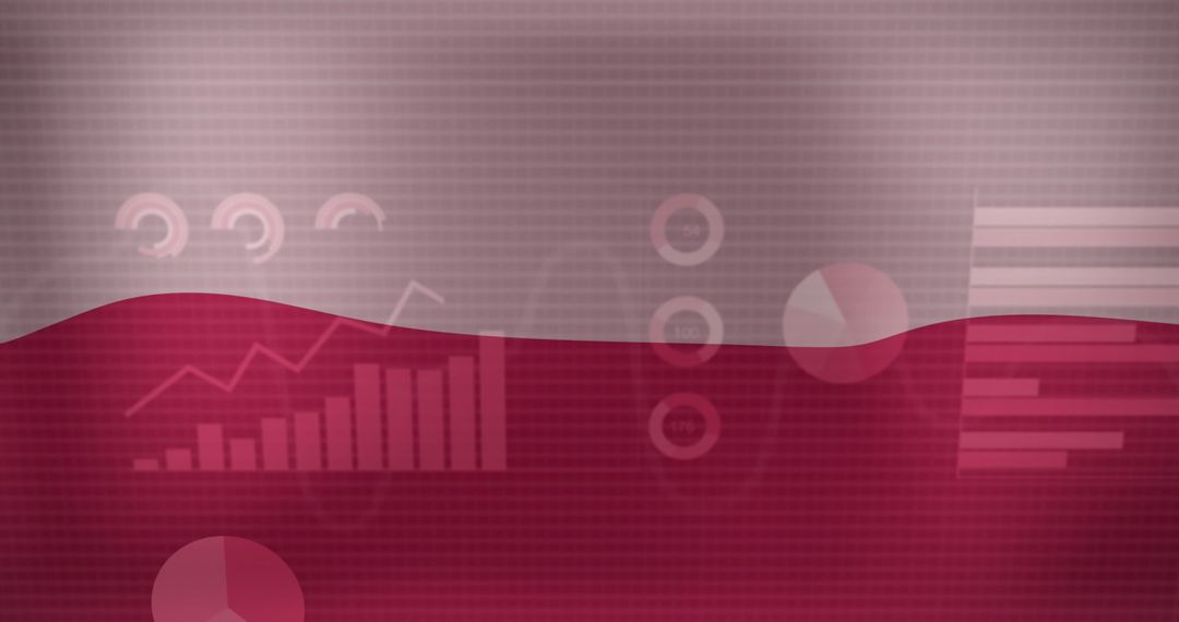 Abstract Data Visualization over Polish Flag Theme