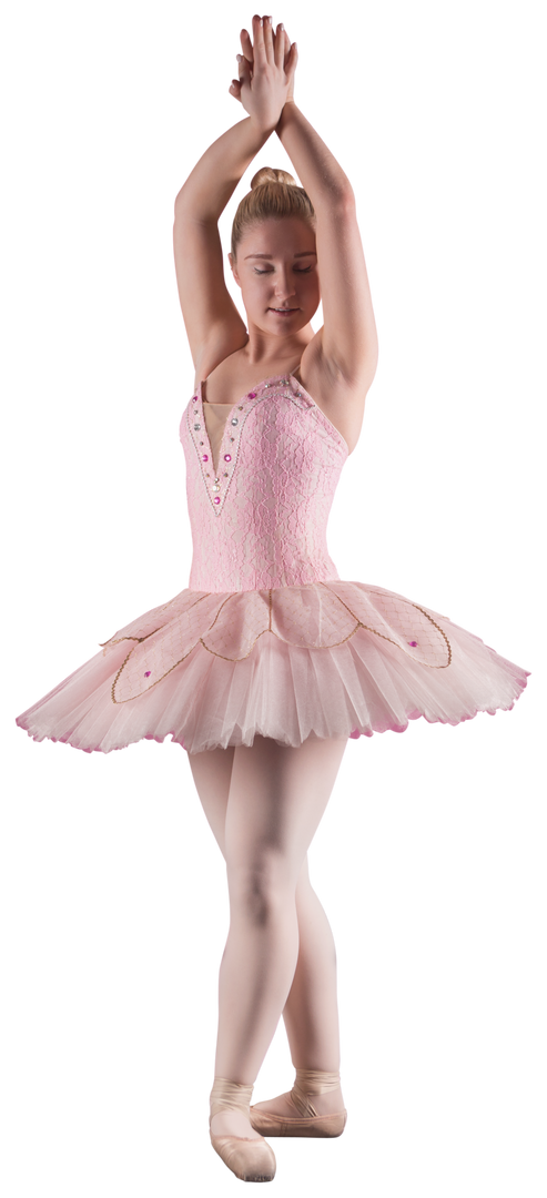 Caucasian Female Ballerina Dancing in Pink Tutu on Transparent Background - Download Free Stock Images Pikwizard.com