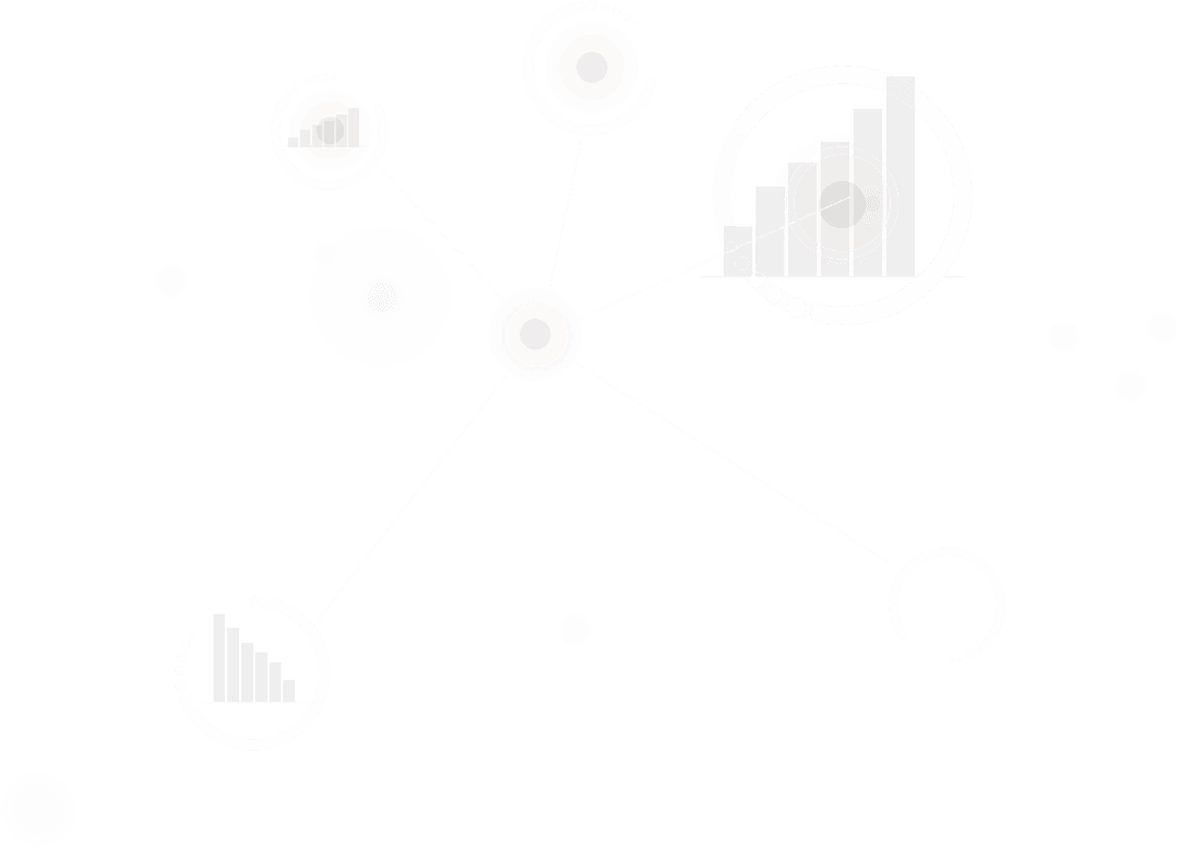 Modern Data Infographic Elements on Transparent Background