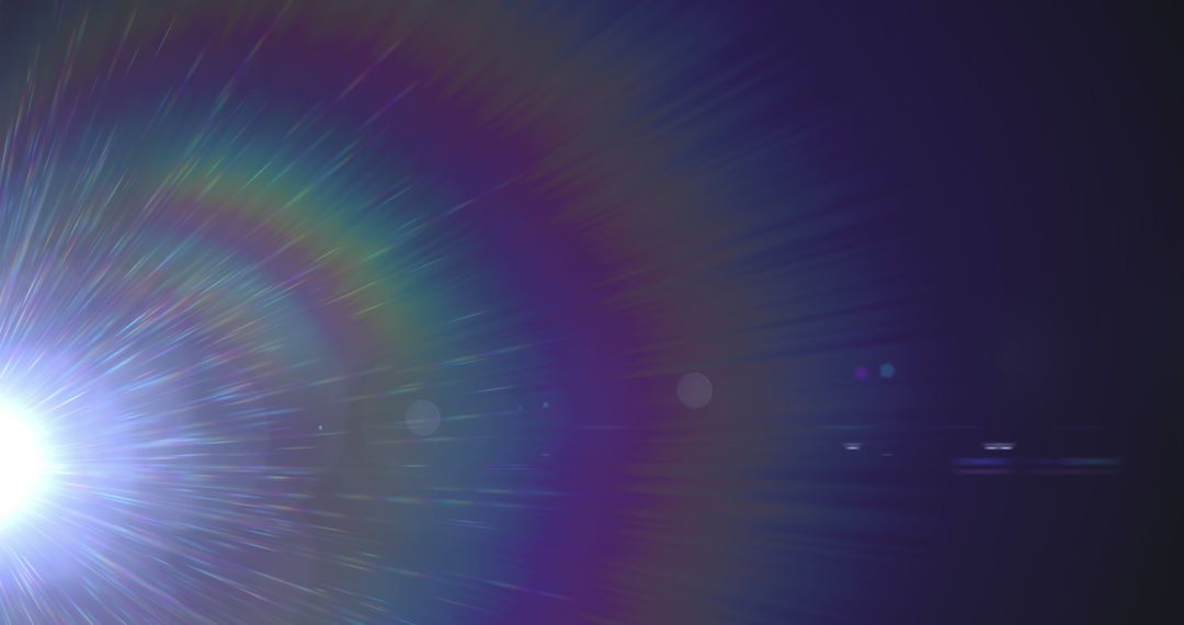 Abstract Light Burst with Radiant Colors and Starbursts