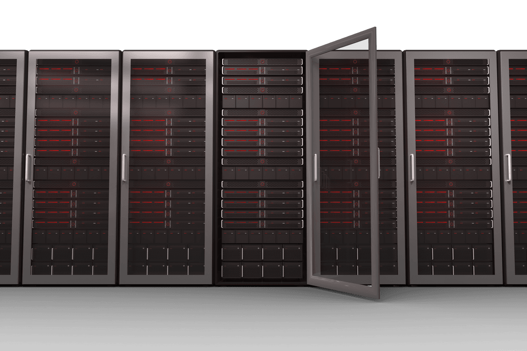 Transparent Server Room Vector PNG Illustration