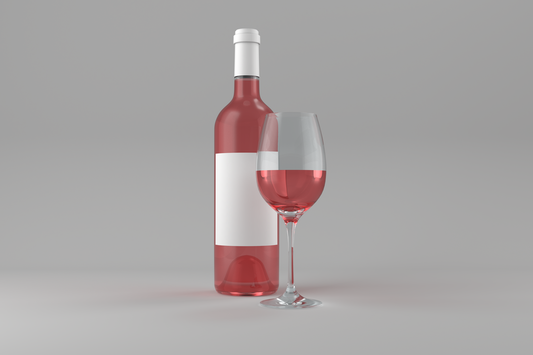 Transparent Background Bottle and Glass of Red Wine for Drink Concept - Download Free Stock Images Pikwizard.com