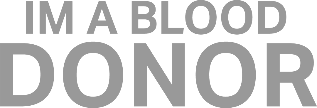 Transparent Text PNG Im A Blood Donor Design
