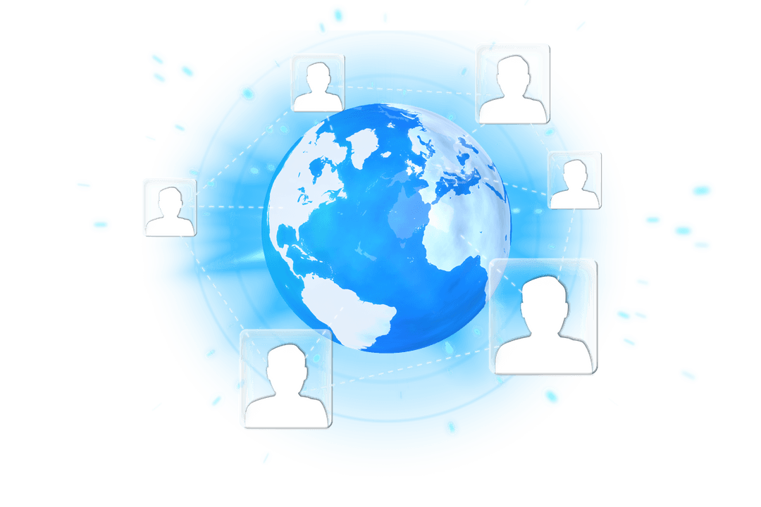 Global Network Communication with Transparent Background - Download Free Stock Images Pikwizard.com