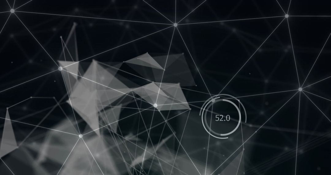 Abstract Network of Connections in Digital Space