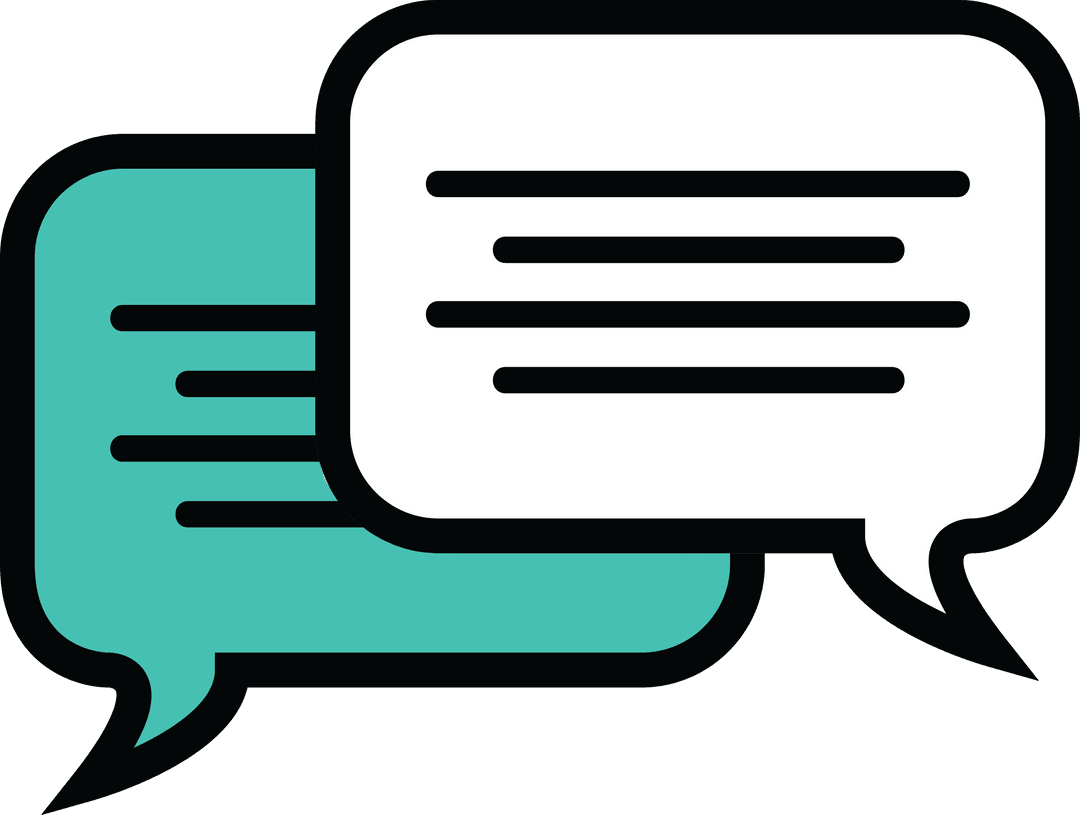 Transparent Communication Speech Bubbles Vector Illustration