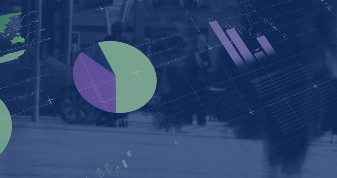 Digital Data Analysis Overlay with Urban Environment