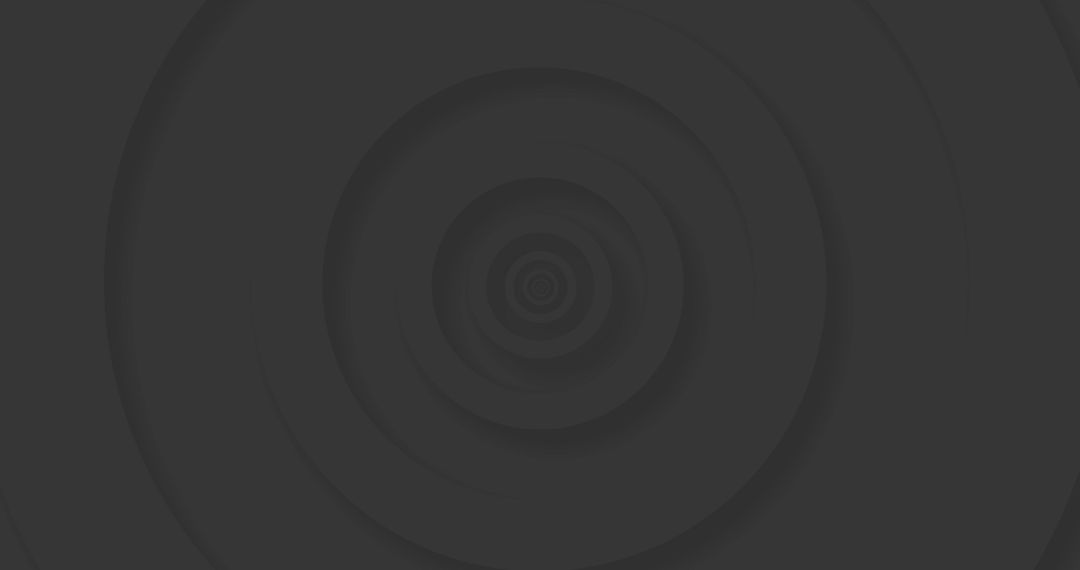 Grey Concentric Circles on Dark Background Digital Art