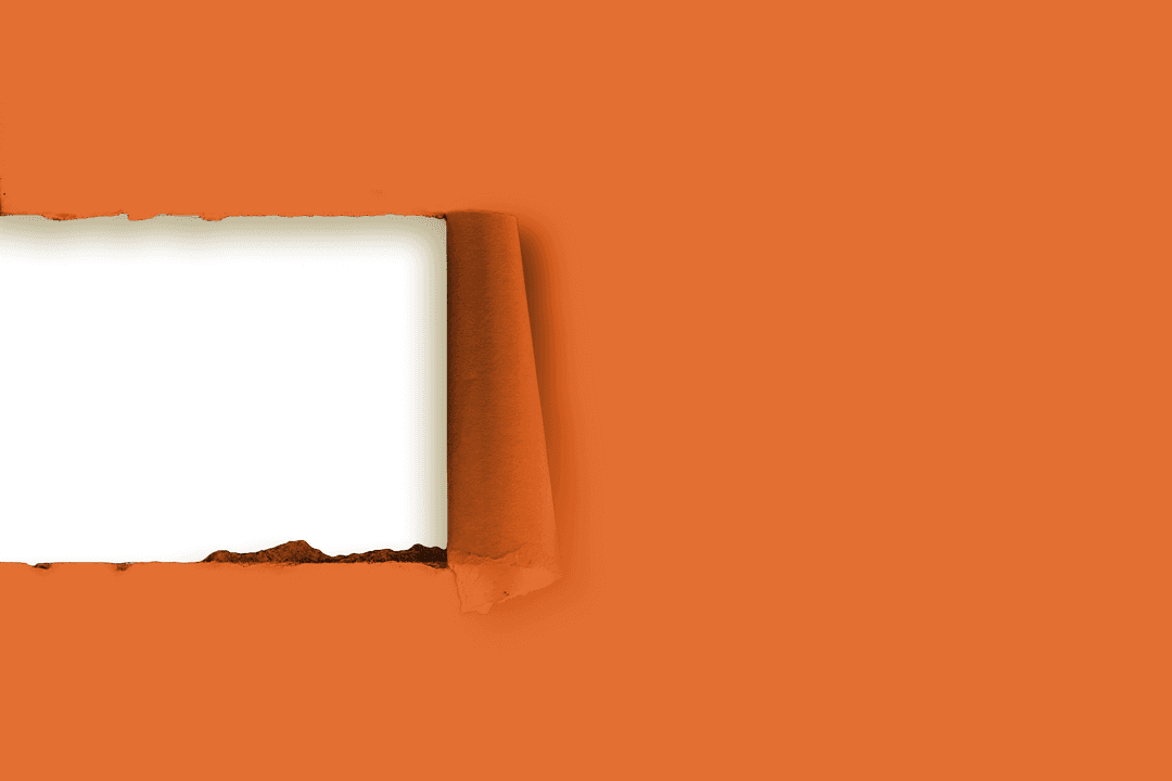 Abstract Orange Shape with Transparent Background Illustration