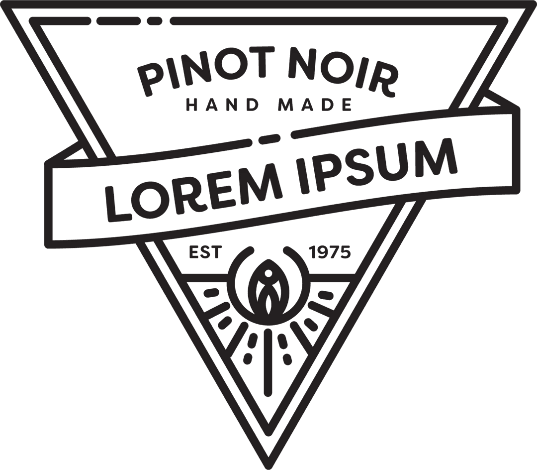 Transparent Craft Wine Label Design with Vintage Elements