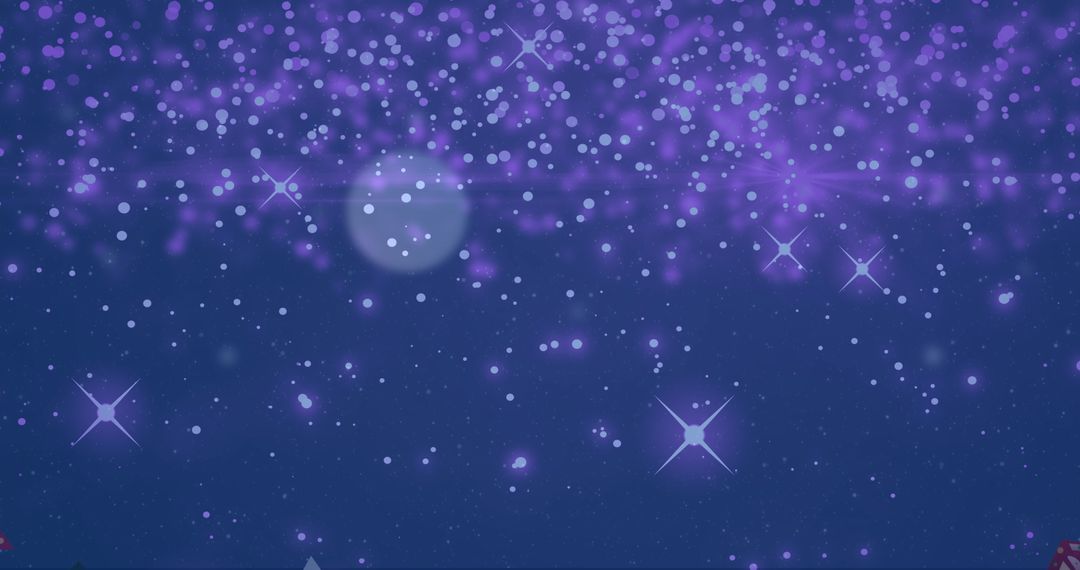 Sparkling Dreamy Winter Wonderland with Falling Snow