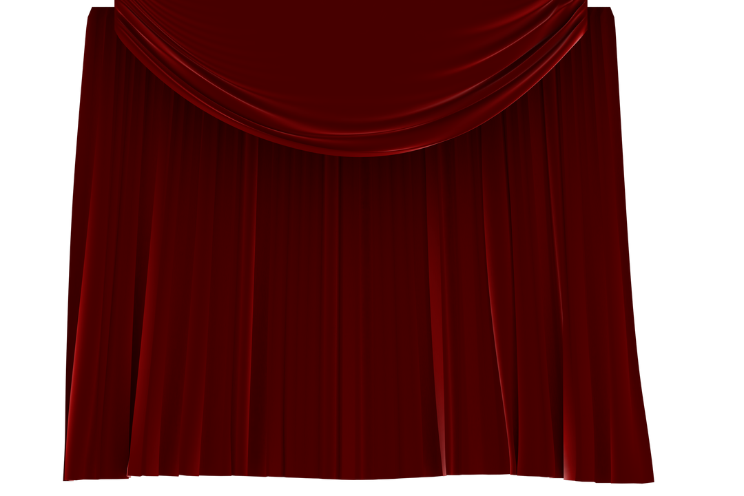 Elegant Red Curtain on Transparent Background, Theater Vector - Download Free Stock Images Pikwizard.com