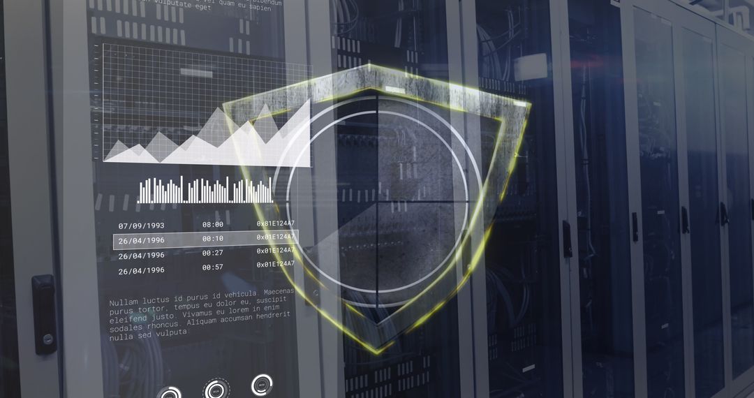 Data Security Shield in Modern Server Room