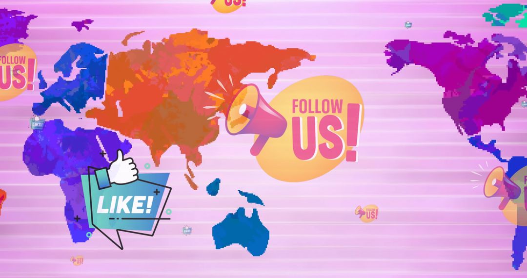 Global Social Media Connectivity Representation Across World Map