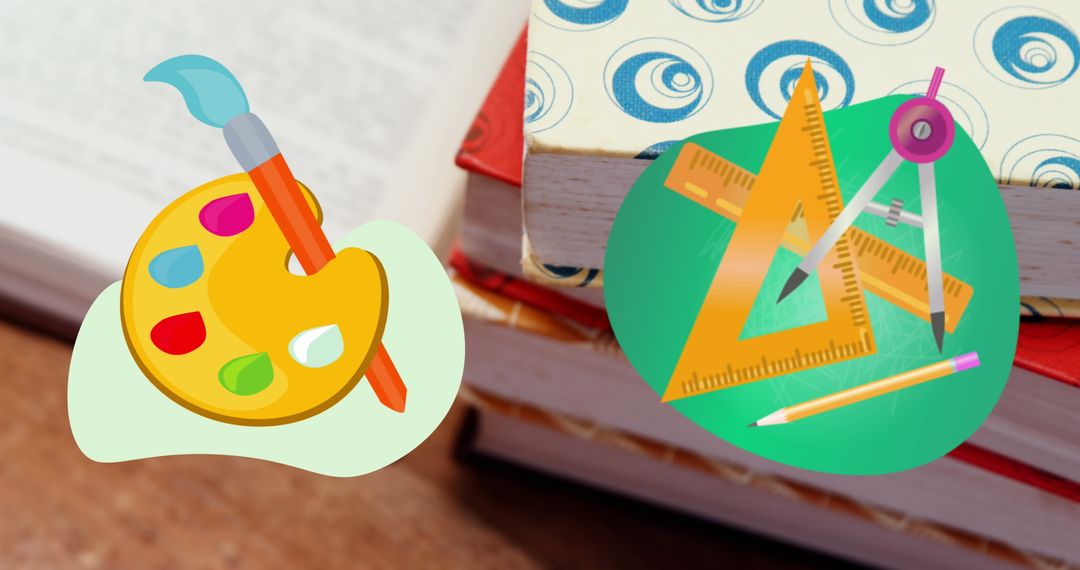 Creative Learning Concept with Art and Geometry Tools