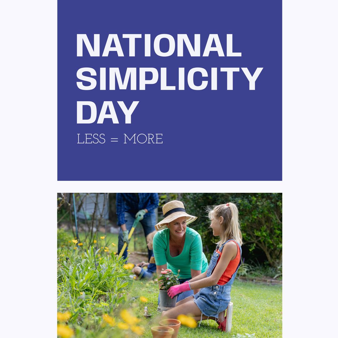 Mother and Daughter Gardening for National Simplicity Day