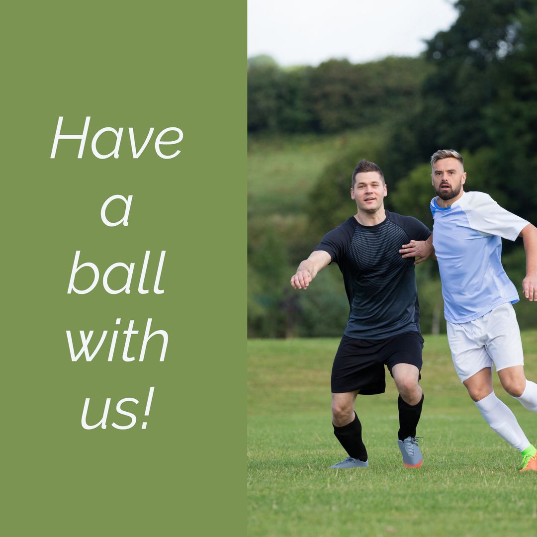 Team Competition and Athletic Friendship on Green Football Field