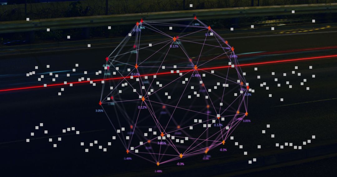 Innovative Digital Network Overlaying Urban Night Traffic