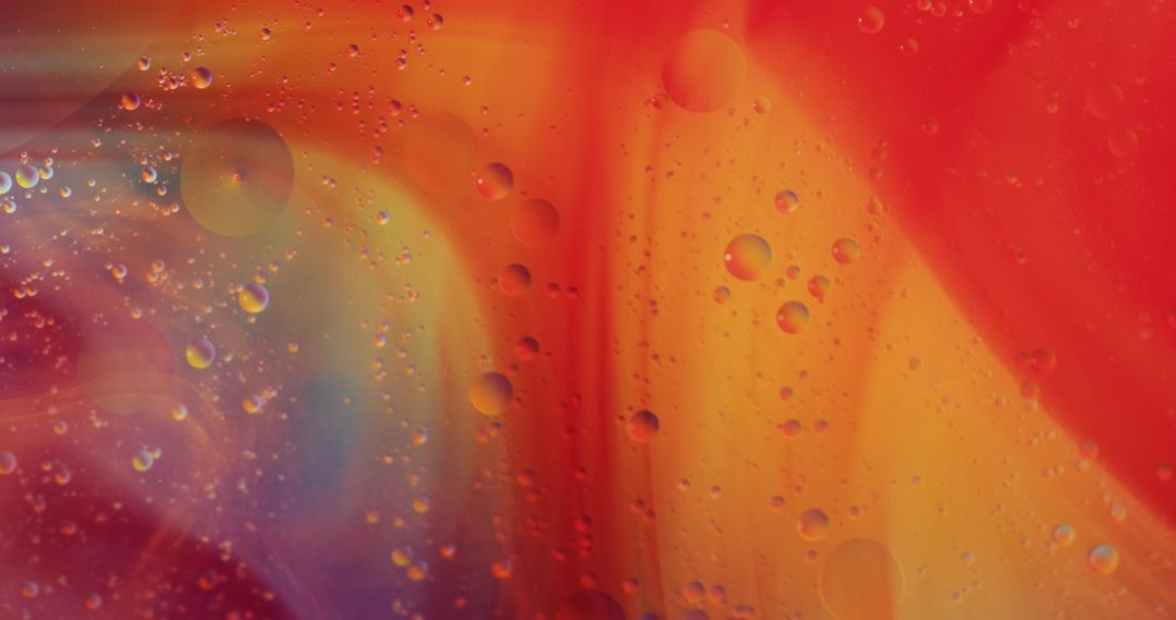 Abstract Vivid Fluid Patterns with Floating Bubbles - Free Images, Stock Photos and Pictures on Pikwizard.com