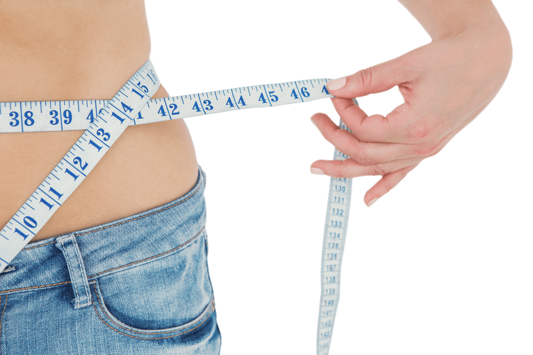 Slim Waist Emphasizing Transparent Measuring Tape for Healthy Lifestyle
