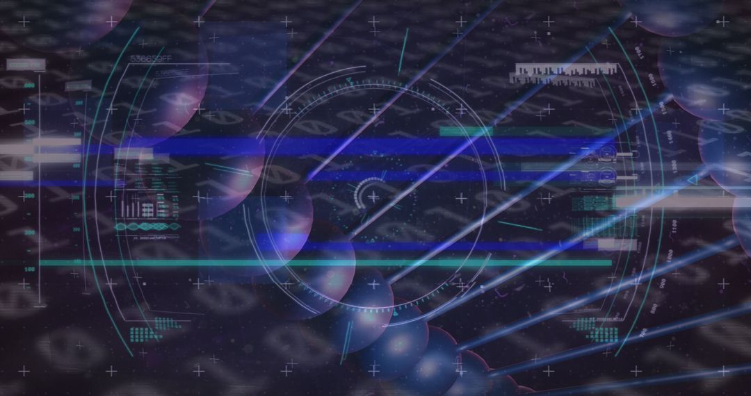 Abstract Digital DNA Strand with Data Overlay